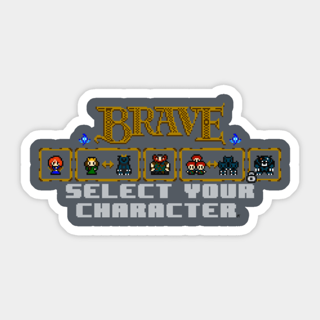 BRAVE SELECT SCREEN Sticker by MastaKong19